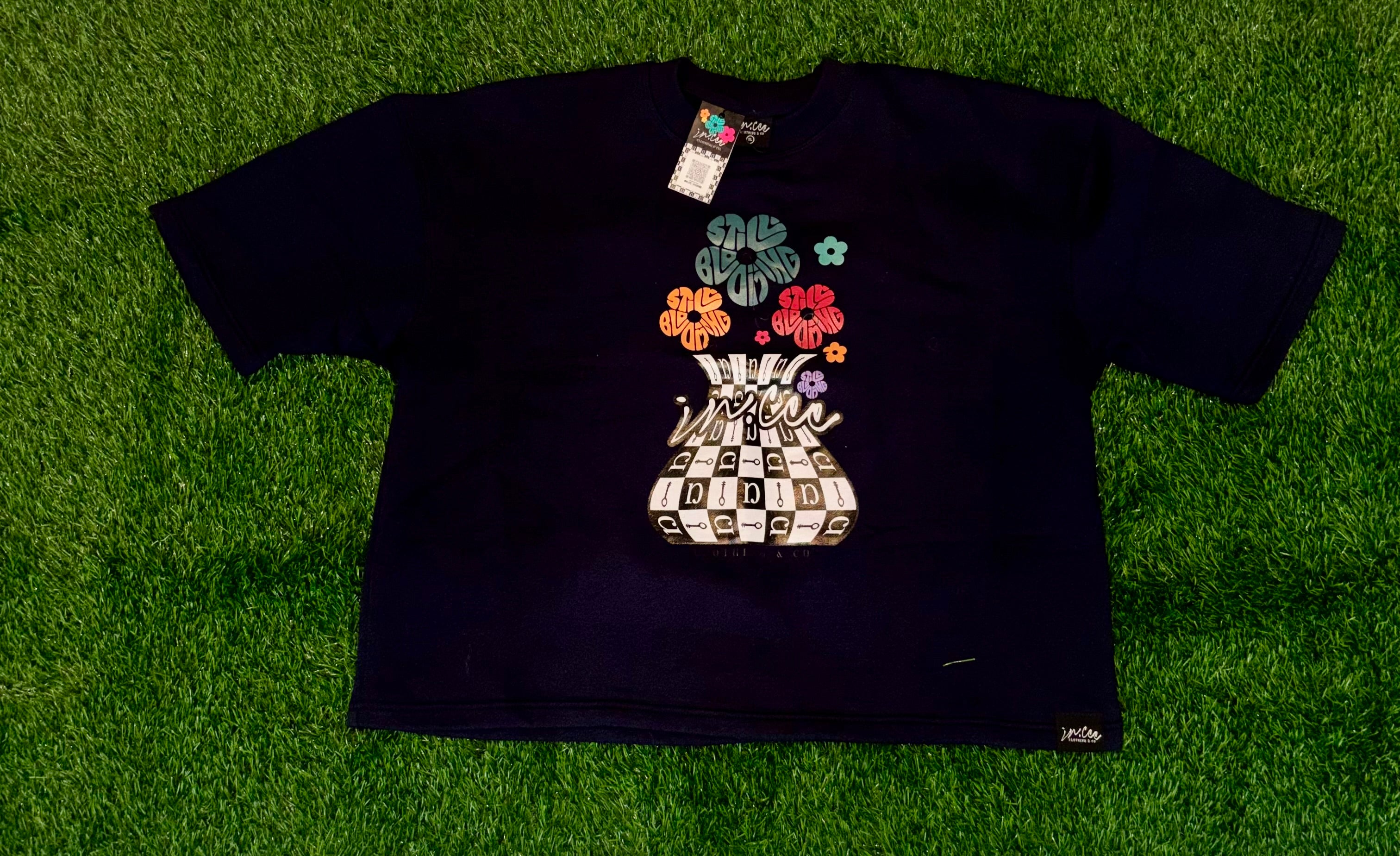 Still Blooming Fleece Shirt (Navy)