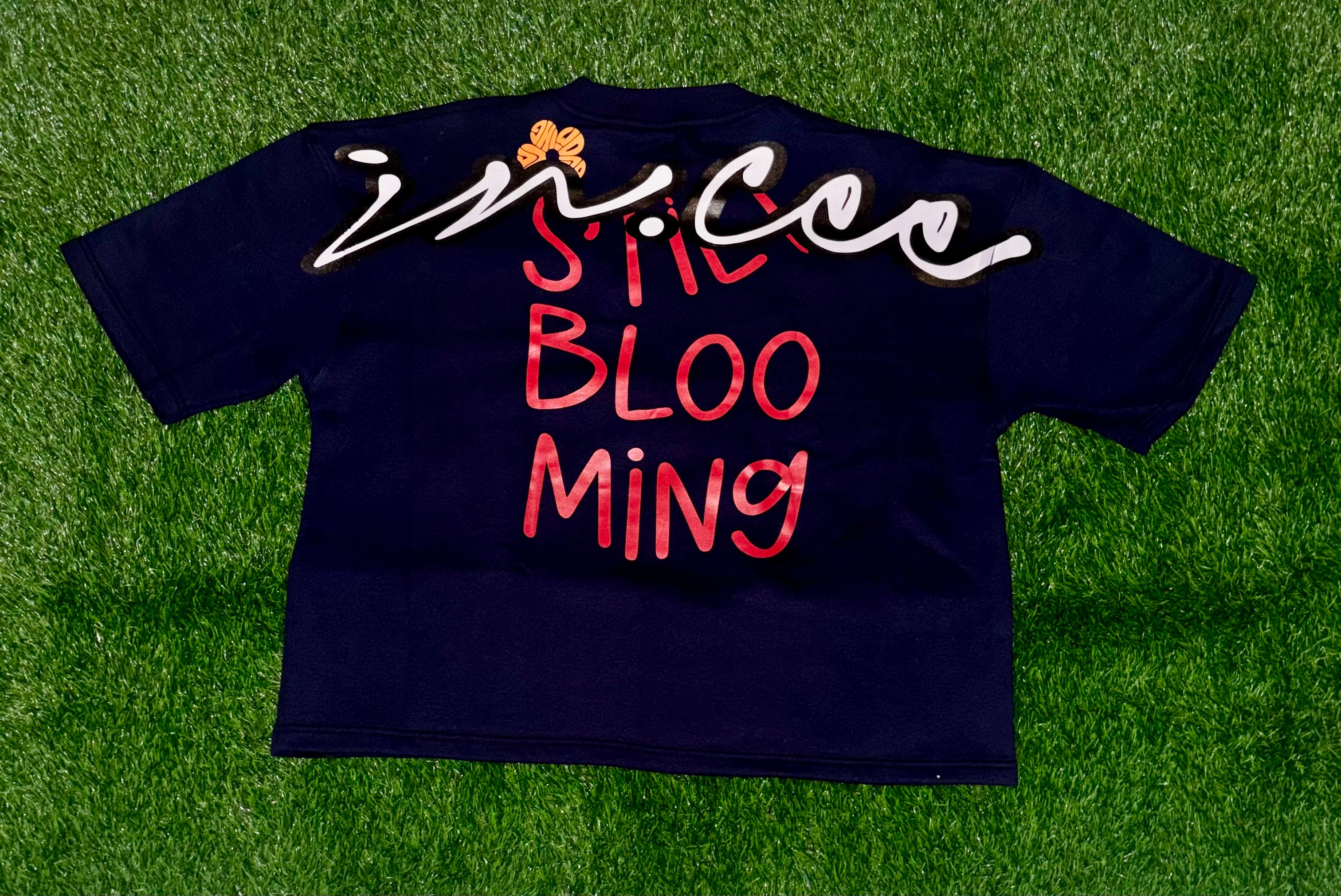 Still Blooming Fleece Shirt (Navy)