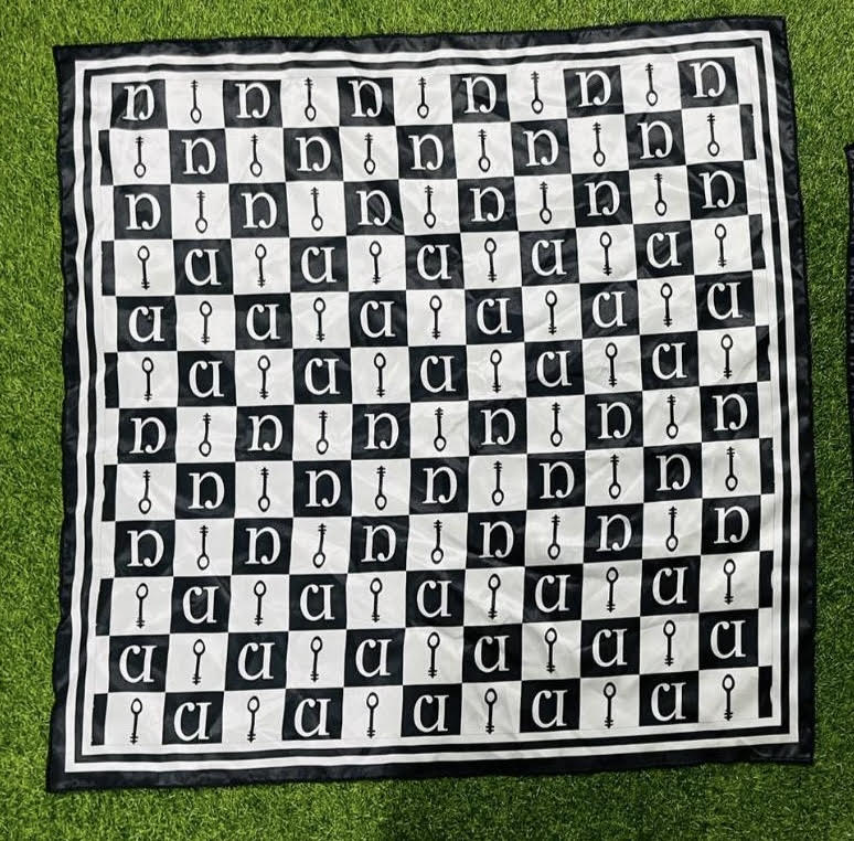 Signature Checkerboard Print Scarf